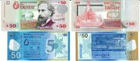Uruguay 50 Pesos Banknote Geldschein 2 Stück 50 Pesos (2011 und 2017) (unc) Lot -