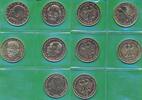 Deutschland BRD 5x 2 DM Mark , vergoldet Münzen Lot Max Planck Adenauer Ludwig Erhard Kurt Schumacher -