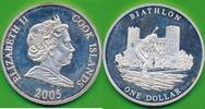 Cook Islands 1 Dollar Olympiade Turin, Biathlon -