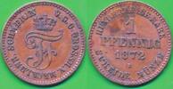 Deutschland Deutsches Reich 1 Pfennig Mecklenburg-Schwerin , Friedrich Franz II. 1842-1883 -