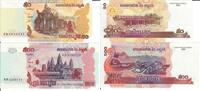Kambodscha 50 500 Riels Banknote Geldscheine 50 500 Riels (beide unc und 2002) 2 Scheine -