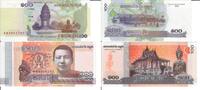 Kambodscha 100 Riels Banknote Geldscheine 100 Riels (2001) 100 Riels (2014) beide unc 2 Scheine -