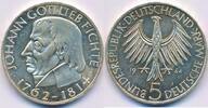 Deutschland BRD 5 Deutsche Mark DM Johann Gottlieb Fichte -