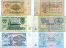 Russland 1,3,5 Rubel -