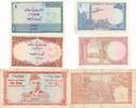 Pakistan 1, 5 Rupee Rupees 3x Banknoten Lot -