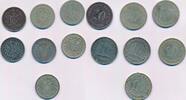 Deutsches Reich Deutschland 7x 10 Pfennig Münzen Lot, 7 Stück -