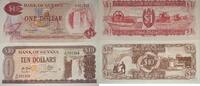 Guyana 1,10 Dollars Banknoten 2 Stück Lot -