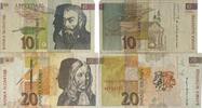 Slovenia 10,20 Tolar Banknoten 2 Stück Lot -