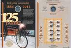 Deutschland BRD 10 € Euro Gedenkmünze Numisblatt 2 / 2011 125 Jahre Automobil -