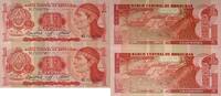 Honduras 2 Stück 1 Lempira Banknoten 2 Stück Lot -