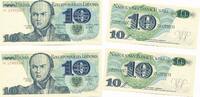 Polen 100 Zloty zwei folgende Serien Nummer, Seriendruck unc -