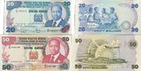 Kenya 20, 50 Schilling Banknote -