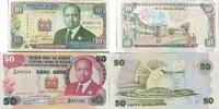 Kenya 10, 50 Schilling Banknote -