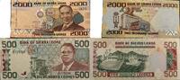 Sierra Leone 2000, 500 Leones Banknote -