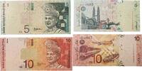 Malaya-Malaysia 5,10 Ringgit Banknoten 2 Stück Lot -