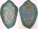 3.Reich Deutschland Militaria Abzeichen Wehrmacht Heer 2. Weltkrieg Demjanskschild, Ärmelschild-Ausführung 1957 -