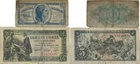 Spanien 50 Centimos, 5 Pesetas Banknote -