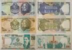 Uruguay 50, 100, 200 Pesos Banknote 3 Stück -