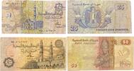 Ägypten 25,50 Piastres Banknoten 2 Stück Lot -