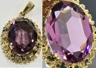 Goldschmuck Amethystschmuck 8 Karat 333er Gold Anhänger Amethyst Goldanhänger -