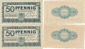 Deutsches Reich Deutschland 2x 50 Pfennig Notgeldschein Stadt Camberg Hessen, 2 Stück -