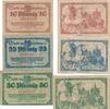 Deutsches Reich Deutschland 10, 25, 50 Pfennig Notgeldschein Stadt Limburg Hessen -