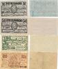 Deutsches Reich Deutschland 50 Pfennig, 1 und 20 Mark Notgeldschein Lampertheim a/Rh. Hessen, 4 Stück -