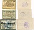 Deutsches Reich Deutschland 25, 50 Pfennig Notgeldschein Stadt Rinteln Hessen, 3 Stück -