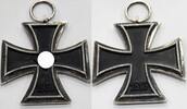 3. Reich, Deutschland, Wehrmacht 2. Weltkrieg Militaria Ehrenzeichen Eisernes Kreuz 2.Klasse ohne Band ohne Hersteller -