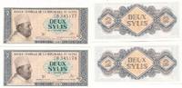 Guinee Deux Sylis Banque Centrale 2 Scheine -