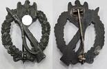 3. Reich, Deutschland Medaille, Abzeichen, Ehrenzeichen, Militaria 2.WK Wehrmacht Infanterie Sturmabzeichen, Hersteller RS, in Silber -