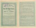 Frankreich EXPOSITION UNIVERSELLE de 1900 - Bon de 20 Francs au porteur -