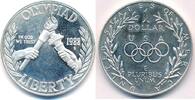 USA - Vereinigte Staaten v. Amerika $ 1 Dollar Silbermünze, Olympische Spiele in Seoul -