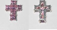  Silberschmuck 925er Silber Silber Kreuz Anh&auml;nger mit rosa Steinen Kreuz... 25,00 EUR  Excl. 6,00 EUR Verzending
