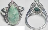  Silberschmuck 925er Silber Silberring mit gr&uuml;nem Stein ,Damenring Silbe... 65,00 EUR  Excl. 6,00 EUR Verzending