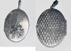  Silberschmuck 835er Silber Medaillon Anh&auml;nger oval mit Blumenmuster, Si... 75,00 EUR  Excl. 6,00 EUR Verzending