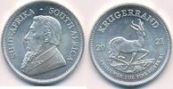 S&uuml;dafrika 999er Silber M&uuml;nze 2021 Kr&uuml;gerrand Silberm&uuml;nze 1 Unze unc 89,00 EUR  Excl. 6,00 EUR Verzending
