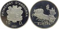 Andorra, 10 Diners, 2001, Quadriga, *433* pp, angelaufen 38,00 EUR  Excl. 8,50 EUR Verzending