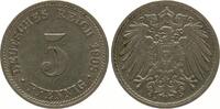 Deutschland, 5 Pfennig, 1908D, gr. Adler, *445* vz 5,00 EUR  Excl. 10,00 EUR Verzending