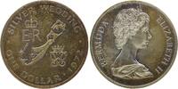 Bermuda, 1 Dollar, 1972, Silb. Hochzeit, *88* unz 16,00 EUR  Excl. 10,00 EUR Verzending
