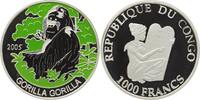 Kongo, 1000 Francs, 2005, Gorilla, *477* pp 70,00 EUR  Excl. 8,50 EUR Verzending