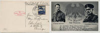 Briefmarken Zeppelin Dt. Reich 1. Postfahrt EF Zeppelin Löbichau AK Si 401 Ab / 2469 -