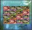 Briefmarken Südgeorgien Meerestiere Shallow Marine Surveys ZD-Kleinbogen MNH -