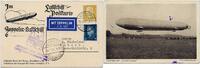  1931 Briefmarken Zeppelin Dt. Reich Ostseejahr-Rundfahrt AK Berlin Lübeck Si 108 Bd / 2488 