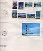 Briefmarken Barbuda Leuchttürme Architektur Schiffahrt Lighthouses FDC First Day Covers -