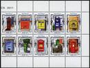 Briefmarken Aruba 2011 Briefkästen Brievenbussen Letter Mail Box Post 601-610 Postfrisch MNH -