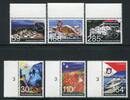 Briefmarken Niederländische Antillen 2009 Inseln Schiff Vogel Architektur Bird 1713-1718 MNH -