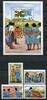 Briefmarken Dominica 1985 Pfadfinder Scouts Scouting Girl Guides 900-903 Block 96 MNH -