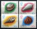 Briefmarken Kaiman-Inseln Cayman 1984 Muscheln Schnecken Weichtiere Shells 522-525 MNH -