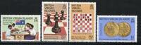 Briefmarken Jungferninseln Virgin Isl. 1984 Schach Chess Scacchi 464-467 Postfrisch MNH -